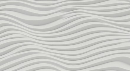 Obraz premium white sand texture, ripples, wavy pattern, minimalist design, soft lighting, close-up view, clean lines, beach-inspired background, seamless repeating pattern, tranquil atmosphere, monochromatic, high