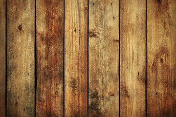 Fototapeta premium An old wood texture background with visible cracks and grain, giving an aged look. The warm brown tones of the wooden surface add depth to your design projects.