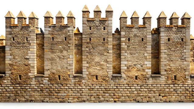 Medieval Stone Wall Fortification
