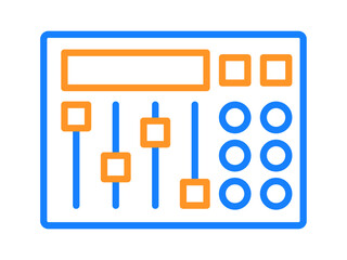 Audio Caster icon. Podcast vector icon concept. Podcast symbols outline vector line icons.