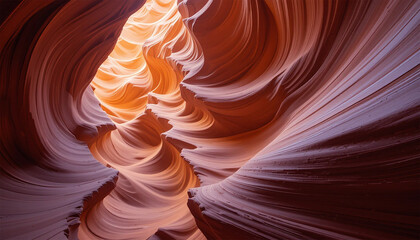 Breathtaking Sandstone Canyon with Swirling Rock Patterns and Vibrant Desert Colors