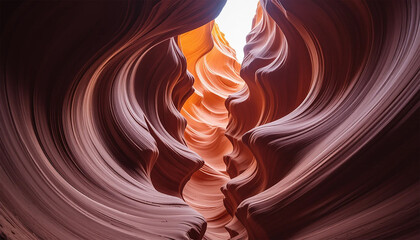 Breathtaking Sandstone Canyon with Swirling Rock Patterns and Vibrant Desert Colors