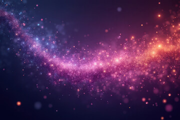 Obraz premium vibrant cosmic background with sparkling stars and colorful lights