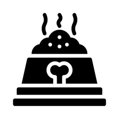 pet food glyph icon