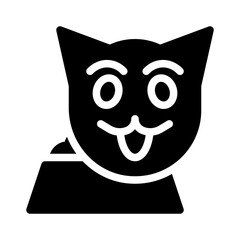 cat glyph icon