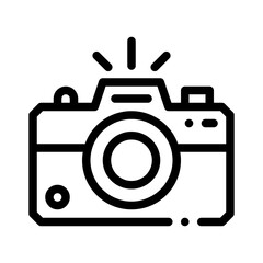 camera line icon