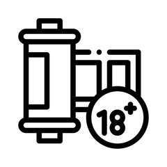 film photography line icon