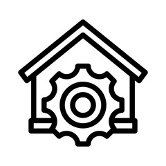 home maintenance line icon