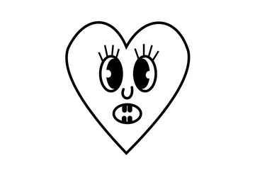 Shocking heart with black 