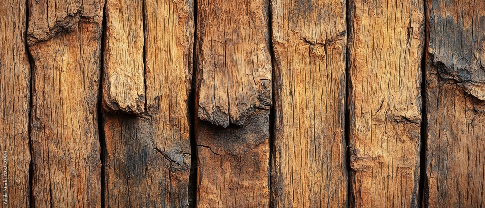 Poster rustic wooden texture with natural patterns and grain variations.