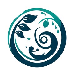 Obraz premium AI Generate of Stylized, abstract, icon, logo, illustration of a mother tenderly holding her child, love, care, and maternal bond. Harmonious, heartfelt design, Mother’s Day, parenting, family care.