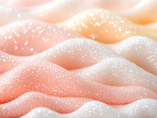 Fototapeta premium Creamy texture, pastel swirls, close-up, beauty