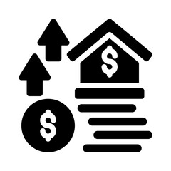 rental income glyph icon