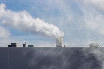 Steam exhaust from a paper mill © Brian
