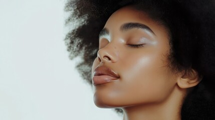 Beautiful Clear Fresh Skin Care Facial Treatment Beauty Cosmetology Spa Concept.