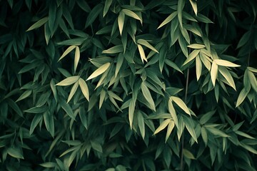 Obraz premium Background of a bamboo tree wall, green color, high-resolution photography, high-quality photo, high detail, hyper-realistic, high-detailed, high-definition