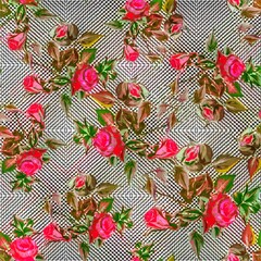 Multi flower and leaf digital shirt design 