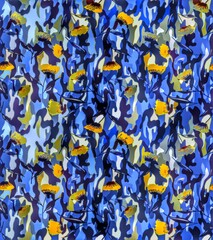 Multi flower and leaf digital shirt design 