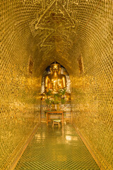principle buddha image of Temple-1934 , Nyaungu city, Myanmar