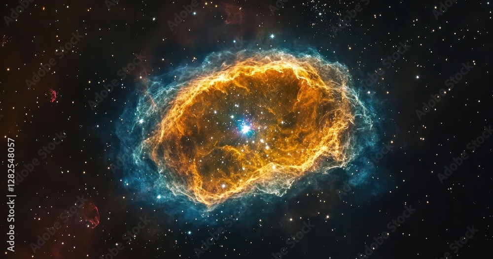 Poster cosmic nebula exploding star space deep background astronomy