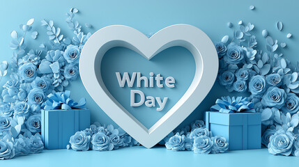 ホワイトデーの背景