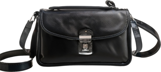 Stylish Black Shoulder Bag Crossbody Purse Modern Women s Handbag Elegant Accessory