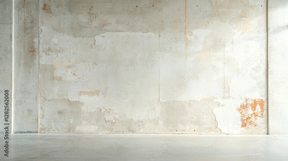 Poster faded rustic cement wall, weathered textures and soft patterns create a minimalist backdrop, offerin