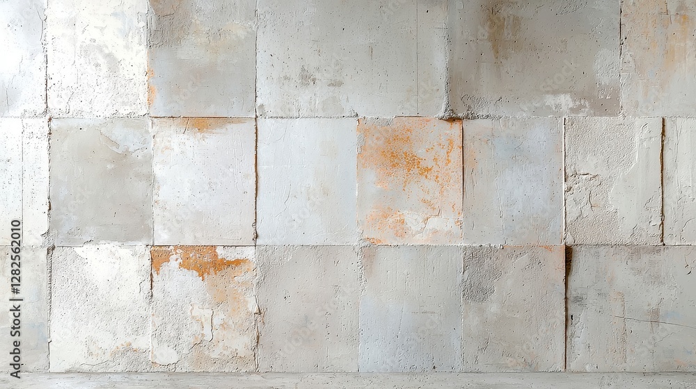 Poster faded rustic cement wall, showcasing a minimalist backdrop with subtle patterns and stains, evoking 