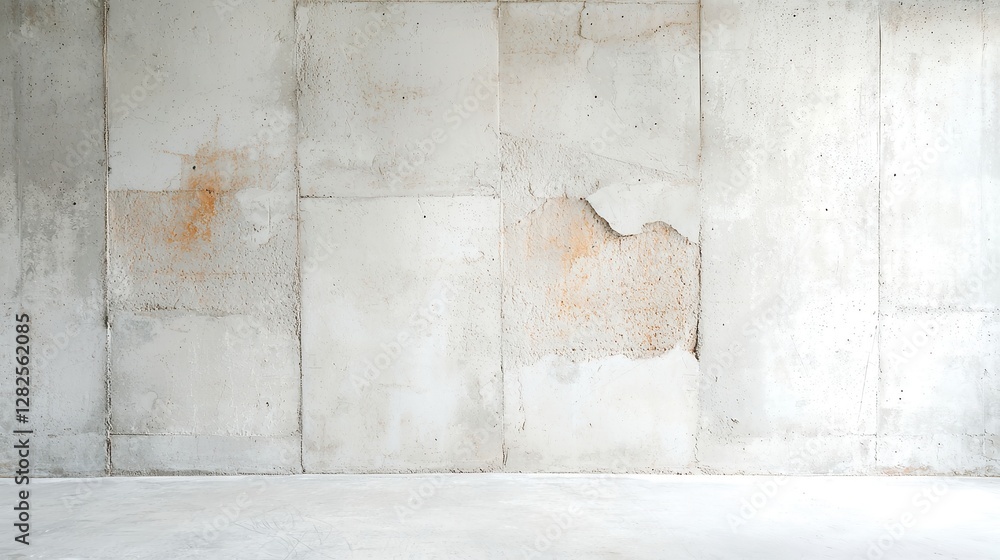 Poster faded rustic cement wall, a minimalist backdrop featuring worn patterns and stains, creating a clean