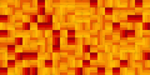 Blazing Hues in a Pixelated Inferno