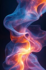 Obraz premium Abstract Liquid Light Design, Generative AI