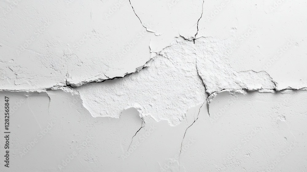 Poster scratched cement texture, an abstract backdrop showcasing deep cracks and a minimalist aesthetic, of
