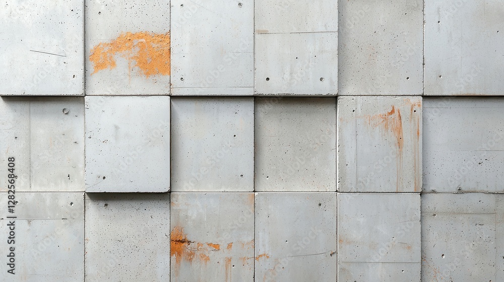 Poster aged concrete block surface, featuring distressed patterns, minimalist ambiance, clean and simple de