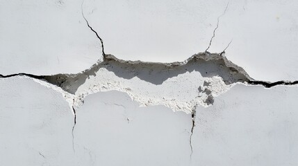 Urban Decay Canvas, showcasing a cracked cement surface, minimalist backdrop, emphasizing simplicity and the beauty of imperfection in an untamed urban environment