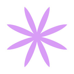 flower icon, purple floral simple, emoji flower cute, flora sticker