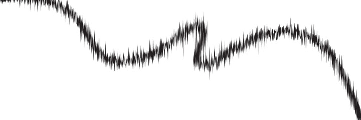 Vector retro grunge sound wave pattern. Audio equalizer halftone design with pulse effect