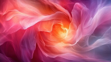 Obraz premium Abstract swirling colorful nebula, vibrant hues, cosmic energy, dynamic motion, glowing light.