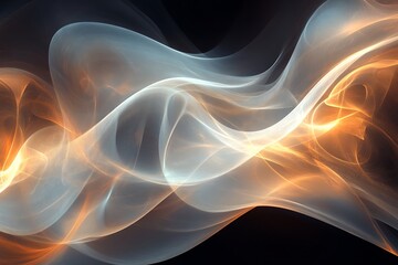 Abstract flowing energy waves background
