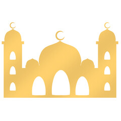 Beautiful mosque silhoutte