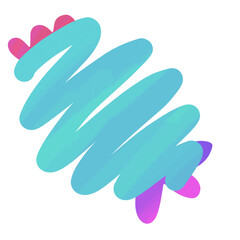 blue gloves with green leaves