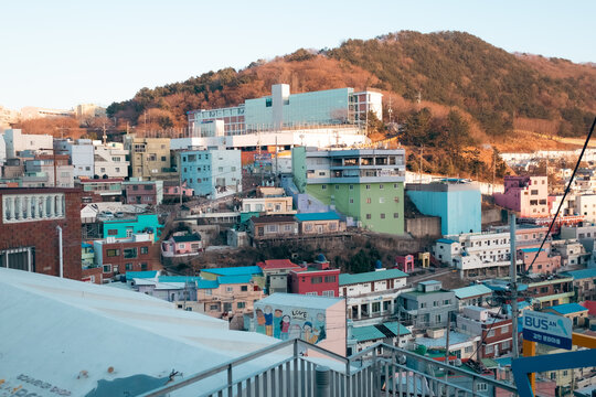 Gamcheon Culture Village, Busan,South Korea
&lrm;February &lrm;3, 2024:
Gamcheon Culture Village santorini korea.