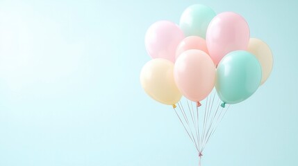 Pastel Balloons  Celebration  Party Decor  Festive  Birthday  Anniversary  Spring  Summer