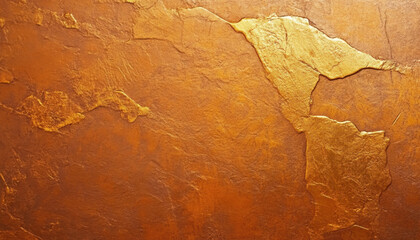 Fototapeta premium Textured surface with rich amber and gold appearance, showcasing natural patterns and warm color palette. This abstract design evokes sense of warmth and elegance
