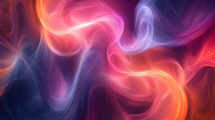 Obraz premium Abstract Swirling Lines Of Light And Color