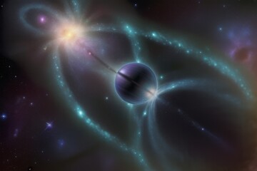 A Bioluminescent Energy Field in the Heart of a Cosmic Galaxy
