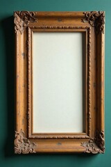 Aged wooden picture frame, showing time's patina , frame, distressed, retro