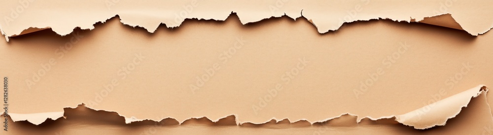 Aufkleber unveiling the layers: abstract image featuring torn paper reveals the texture and invites curiosity 