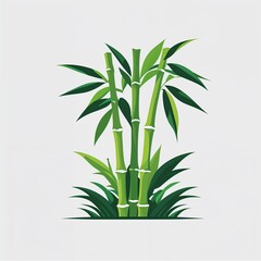Obraz premium bamboo icon on plain white background