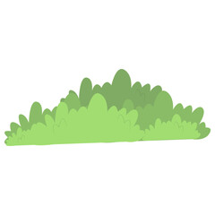 Obraz premium Grass Border Vector Illustration with Simple Design. Isolated on White Background