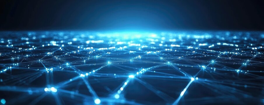 Global Network Data Flow, Digital Landscape - Powered by Adobe